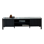 Black Wooden TV Table