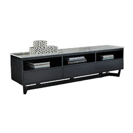 Black Wooden TV Table