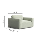 Naddix 1.5 seat armchair_Mint_1-6