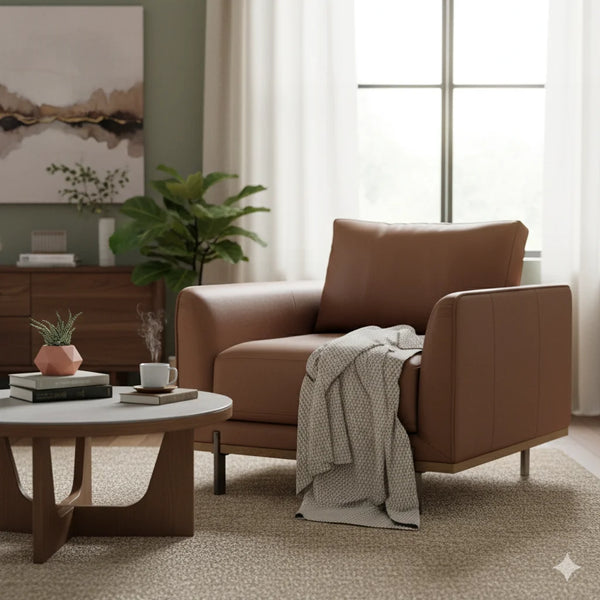 Nanny Armchair_Caramel_Lifestyle