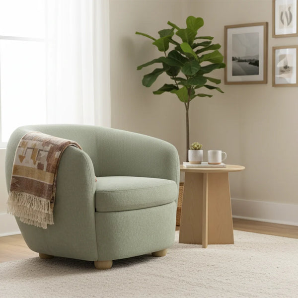 Pobble Armchair_Mint