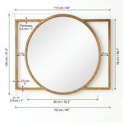 Orbit Round Frame Wall Mirror