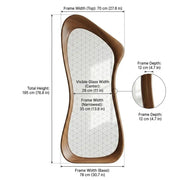 Nova Organic Wood Full-Length Floor Mirror