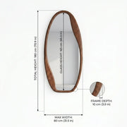 Organic Pebble Wall Mirror