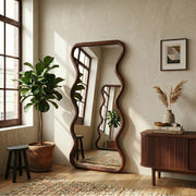 Waveform Organic Wood Full-Length Floor Mirror