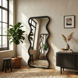 Waveform Organic Wood Full-Length Floor Mirror