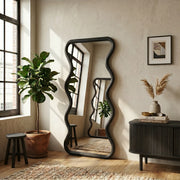 Waveform Organic Wood Full-Length Floor Mirror