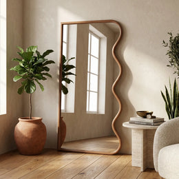 Ripple Edge Full-Length Floor Mirror