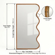 Ripple Edge Full-Length Floor Mirror