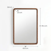 Rounded Rectangle Wall Mirror