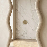 CloudCurve Bouclé Full-Length Floor Mirror