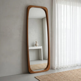 Monarch Arch Full-Length Wood Frame Floor Mirror