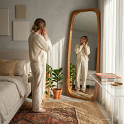 Monarch Arch Full-Length Wood Frame Floor Mirror