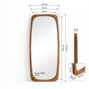 Monarch Arch Full-Length Wood Frame Floor Mirror
