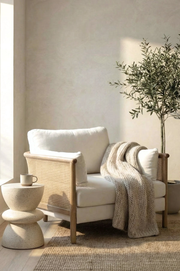 Almea Wooden Lounge Chair