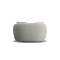 Aora Swivel Armchair-Pebble