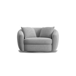 Aora Swivel Armchair-steel