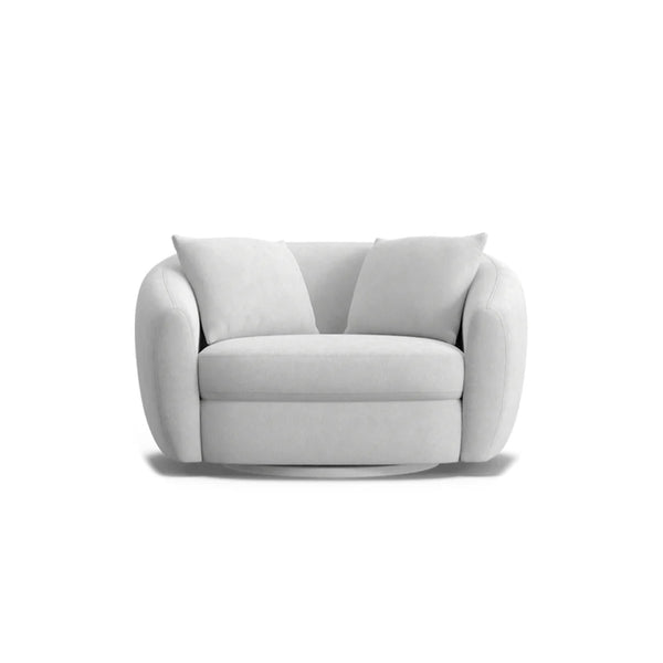 Aora Swivel Armchair – white