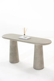 Dune Greige Concrete Console Table