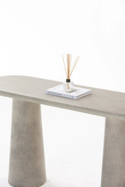 Dune Greige Concrete Console Table