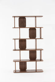 Lunova Dark Wooden Bookcase