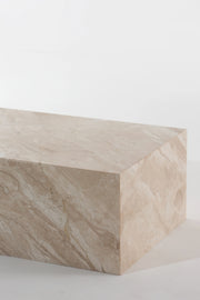 Felicity Brecia Beige Cube Coffee Table