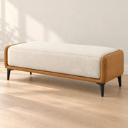 Selovy Cream Upholstered Bench