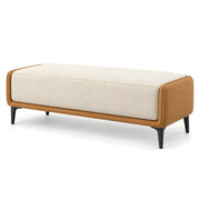Selovy Cream Upholstered Bench