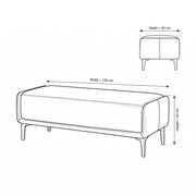 Selovy Cream Upholstered Bench