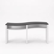 Silomy Black & White Curved Manicure Table