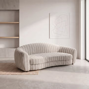 Zigzaro Beige Striped 3-Seater Sofa