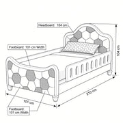 Aexago Kids Toddler Bed with Safety Rails