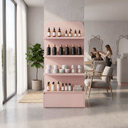Alkinavo Pink Salon Product Display Stand