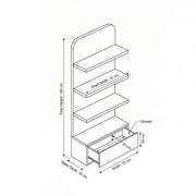 Alkinavo Pink Salon Product Display Stand