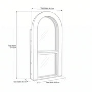 Almenro Beige LED Salon Mirror Station