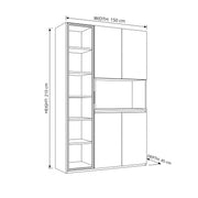 Alsonira Wooden Crockery Storage Cabinet