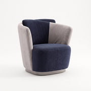 Antalio Navy Blue & Cream Modern Manicure Chair