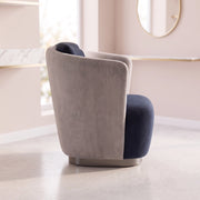 Antalio Navy Blue & Cream Modern Manicure Chair