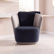 Antalio Navy Blue & Cream Modern Manicure Chair