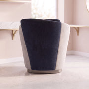 Antalio Navy Blue & Cream Modern Pedicure Chair