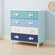 Aquish Kids Chest of Drawers with Fish-Shaped Handles