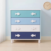 Aquish Kids Chest of Drawers with Fish-Shaped Handles