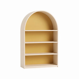 Alternate view of Archo Kids Bookcase, showing 4 open shelves and arched design for a closer look at the product design.