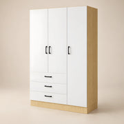 Armelova 3 Door Wooden Wardrobe