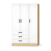 Armelova 3 Door Wooden Wardrobe