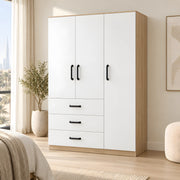 Armelova 3 Door Wooden Wardrobe
