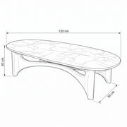 Arrovina White Marble Coffee Table