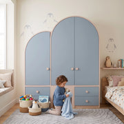Ashlia Kids Wardrobe with Arched Door