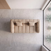 Ashloyi Beige 2-Seater Sofa