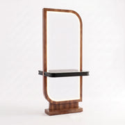 Ashmany Walnut LED Salon Mirror Station